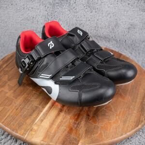 Peloton Cycling Shoes - Size 42 - Womens Size 10.5 Or Mens 9 Black/Red